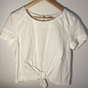 White Linen Top